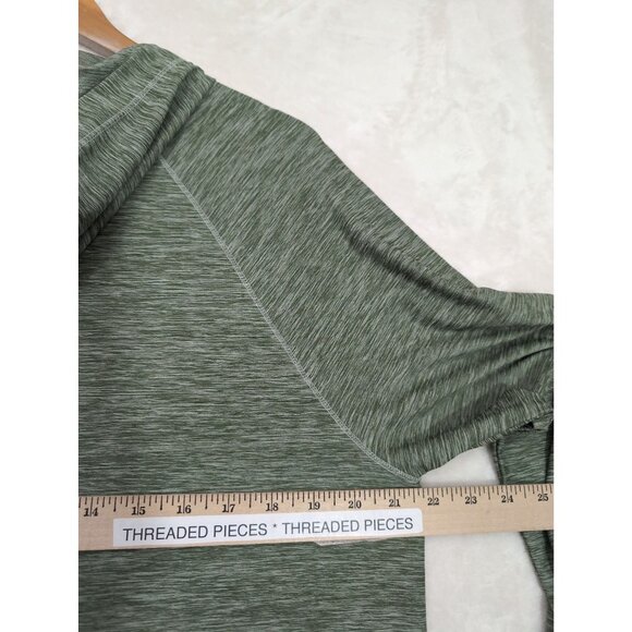 Eddie Bauer Hoodie Women M Green Pullover Pockets Lightweight Polyester Gorpcore - Picture 6 of 7